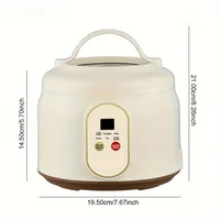 Cuiseur à riz électrique 1,8 l, multicuiseur Portable, Pot à riz domestique antiadhésif intelligent, Machine de cuisson à faible teneur en sucre pour la cuisine et la maison 6