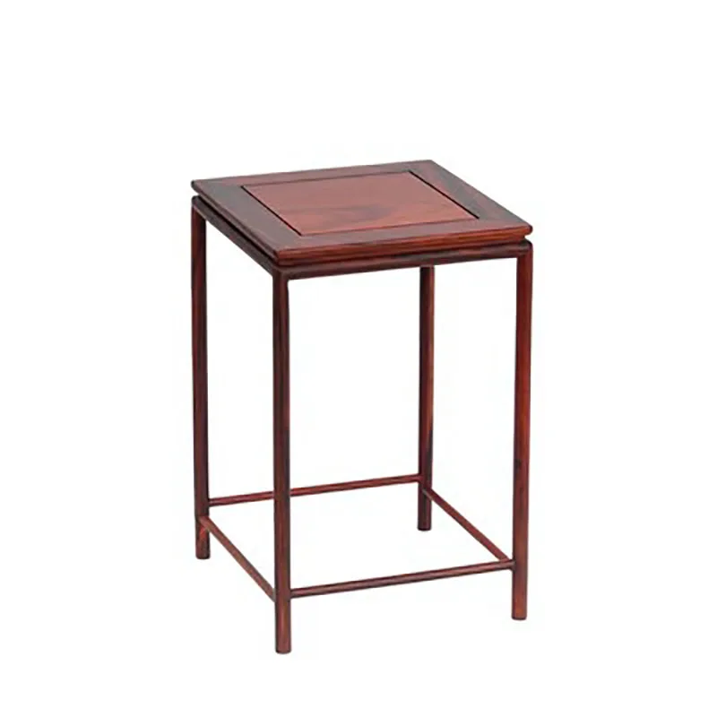 Pottery Bonsai Vase, Square Base, Ming Style, Flower Pot, strange Stone, Antique Flower Rack