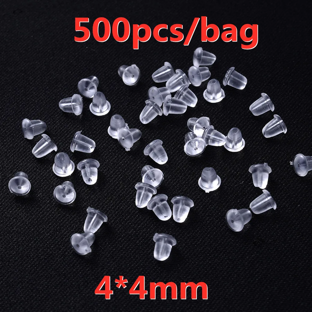 500 Pièces Fermoirs Boucles D'oreilles En Silicone - {region_name