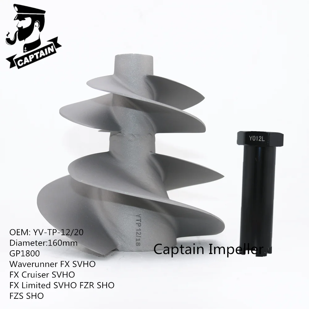 OEM:YV-TP-12/18 Captain Jet Ski Impeller fit Yamaha GP1800 Waverunner FXSVHO FX Cruiser SVHO FX Limited SVHO FZR FZS SHO 160mm