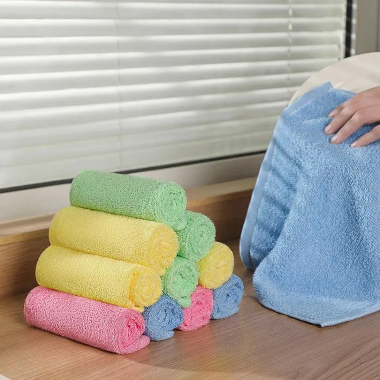 1/50PCS Microfiber Cleaning Cloth Absorbent Towel for Wash Car Housework Clean Kitchen Cleaning Rags Household Clean Tools 6