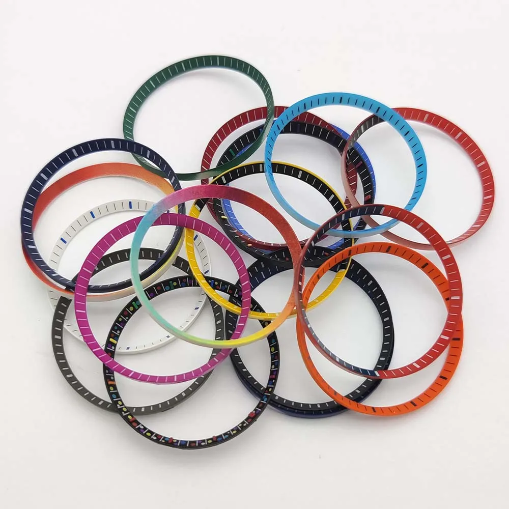 40mm watch inner shadow ring GMT case inner chapter ring suitable for NH35 movement waterproof scale