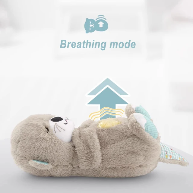 Breathing Otter Sleep and Playmate Otter Musical Stuffed Baby Plush Toy