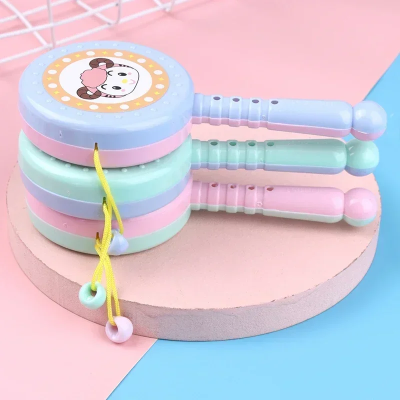 Cartoon Animal Rattle Drum Toy 1PC for Children's Early Education