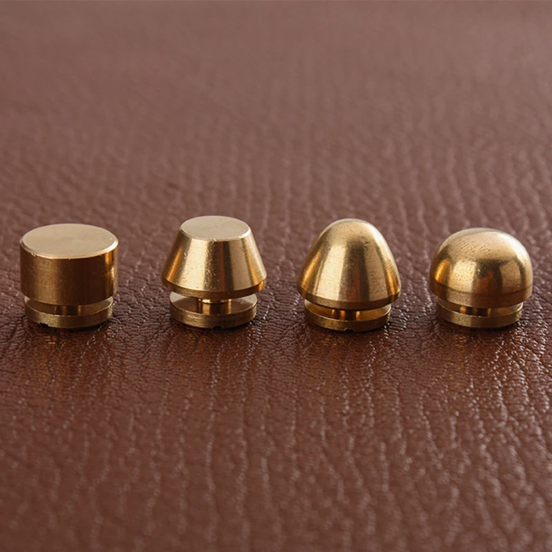 10Set High Quality Solid Brass Rivet and Screws DIY Leather Bag Decoration Suitcase Botton Feet Rivet 10Set High Quality Solid Brass Rivet and Screws DIY Leather Bag Decoration Suitcase Botton Feet Rivet