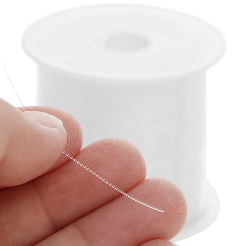 Nylon draad wit 3mm op spoelen van 100 meter