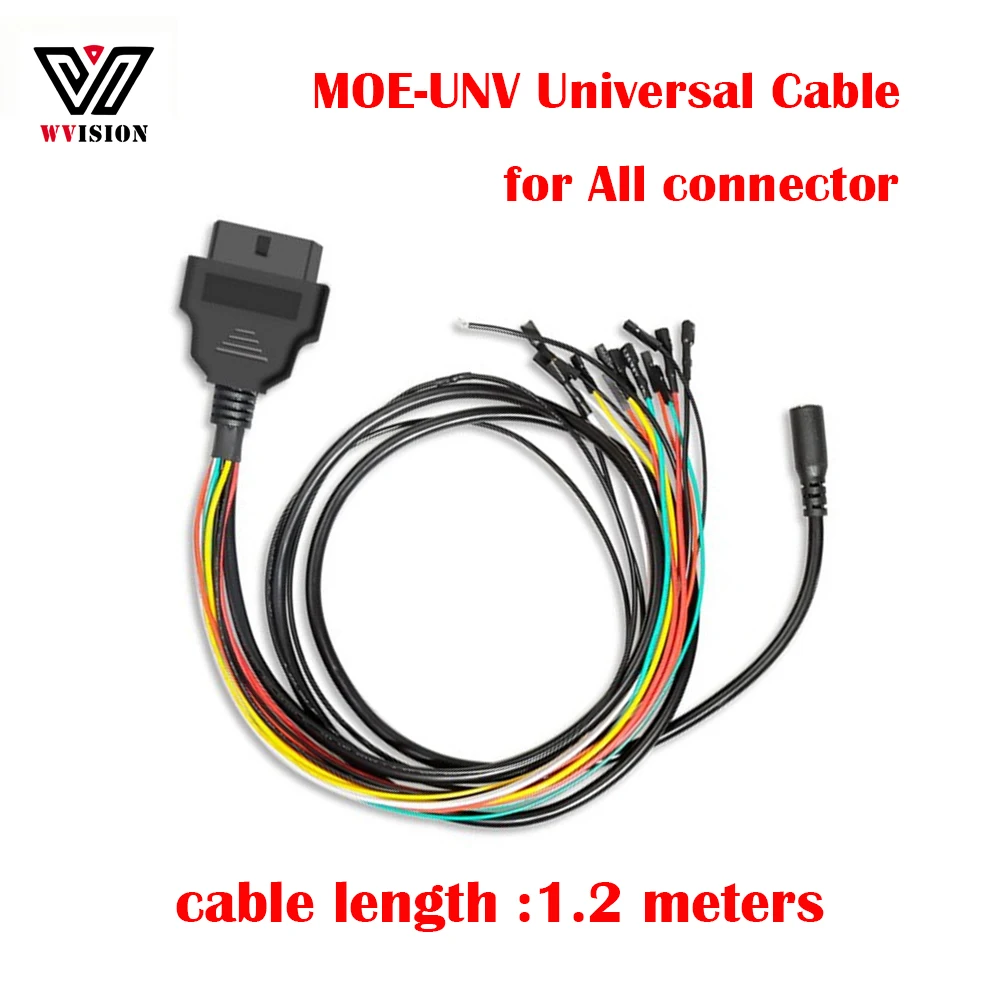 

MOE Universal Cable for All ECU Connection for ECU Programming Programmer Include 2 CAN H 2 CAN L 2 Kline 2 Ground 2 Power