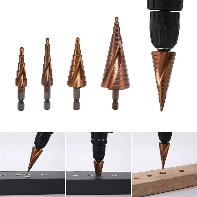 Level 5/9 M35 Cobalt Step Drill Bit HSS-CO High Speed Steel Cone Metal Drill Bit Tool Hole Cutter For Stainless Steel