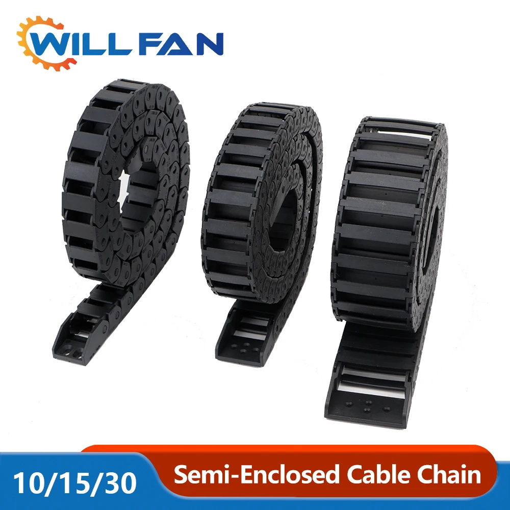 Will Fan Transmission Chain 10x15mm 15X20MM Diameter R18mm With 2 pcs Connector Drag For Co2 Laser Cutter Machine 3D priner