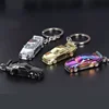 1/64 Nissan GTR-R34 RS7 Electroplating Version Hanging Key Chain Sports Car Key Set Ring Metal Racing V Car Model Children Gift 2