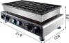 110V Mini Dutch Pancake Baker, 50PCS 1700W Commercial Electric Nonstick Waffle Maker Machine, 1.8 Inches Pancake Maker wit 2
