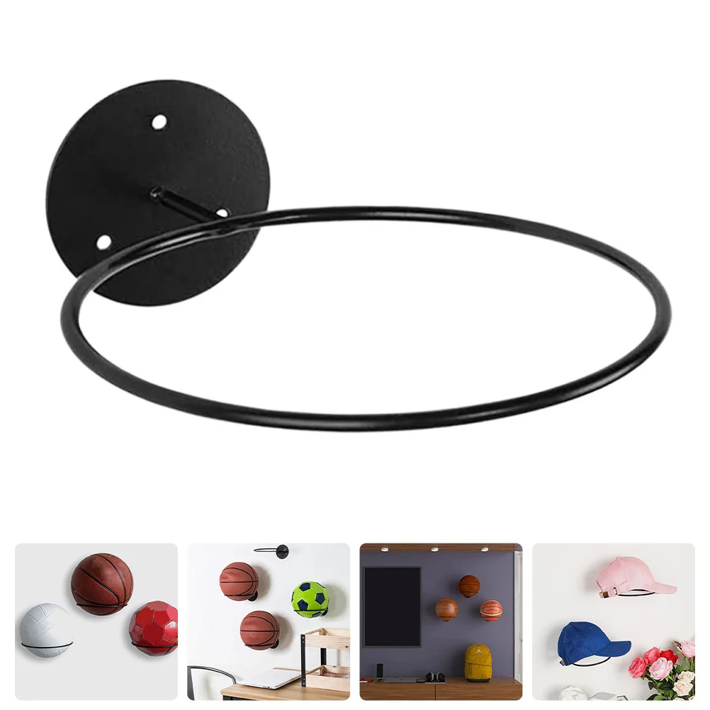 

3/2/1pcs Basketball Volleyball Soccer Display Holders FootCowboy Hat Blacks Put The Ball Rack FootCowboy Hat Blacks Iron shelf#j