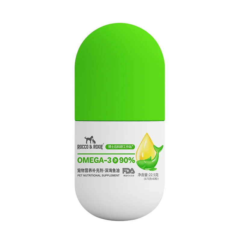 30TabletsConcentratedNaturalDeepSeaFishOilCapsulePetOmega3