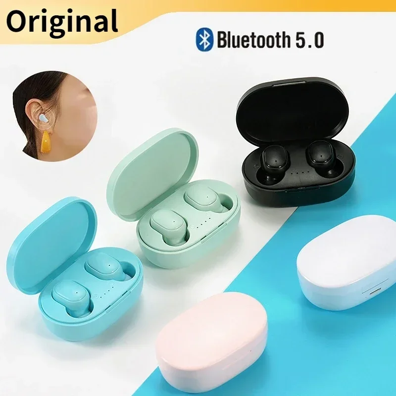 thumbnail image 2 of A6S Original TWS Auriculares inalámbricos con Bluetooth 5,0 auriculares inalámbricos auriculares deportivos con micrófono para teléfonos inteligentes Xiaomi Huawei, 2 of 6