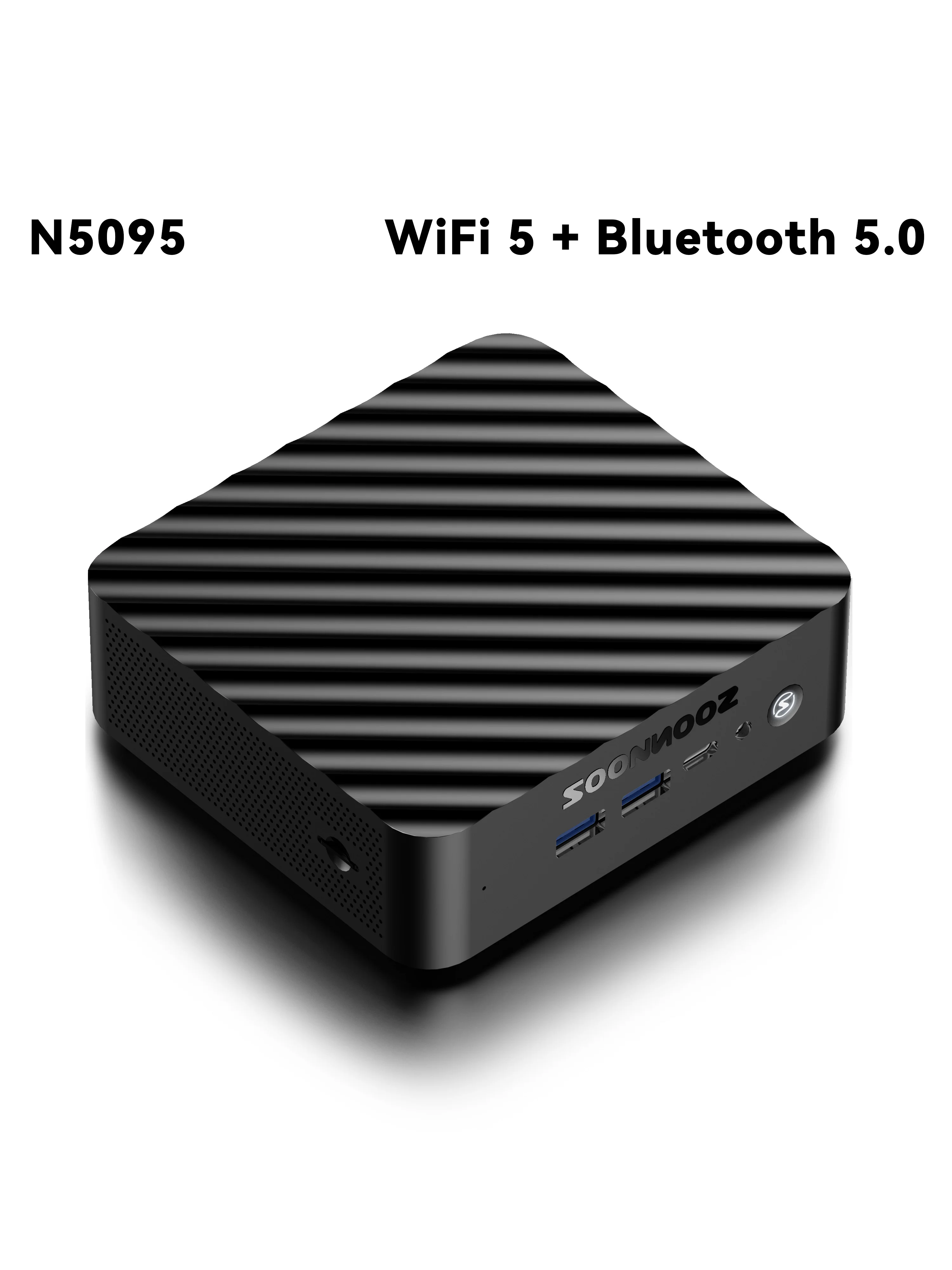 SOONNOOZ Mini PC Intel 12th N100 N5095 Windows11 DDR4 8GB
