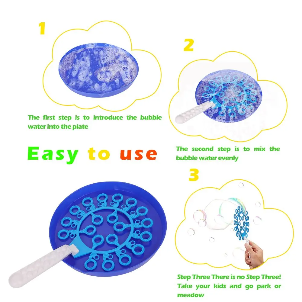 15/28Pcs Blowing Bubble Tool Soap Bubble Wand Set Water Blowing Toys Outdoor Kid Fun Toys Parent-child Interactive Toy 2