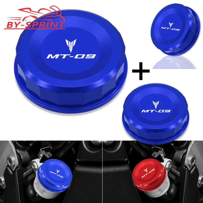 

MT-09 Motorcycle High Quality Brake Fluid Reservoir Cover For MT09 FZ09 2020-2024 2023 2022 Front & Rear Brake Cap mt09 fz09