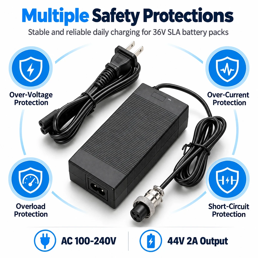 High-Performance 36V 2A Battery Charger for Electric Vehicles