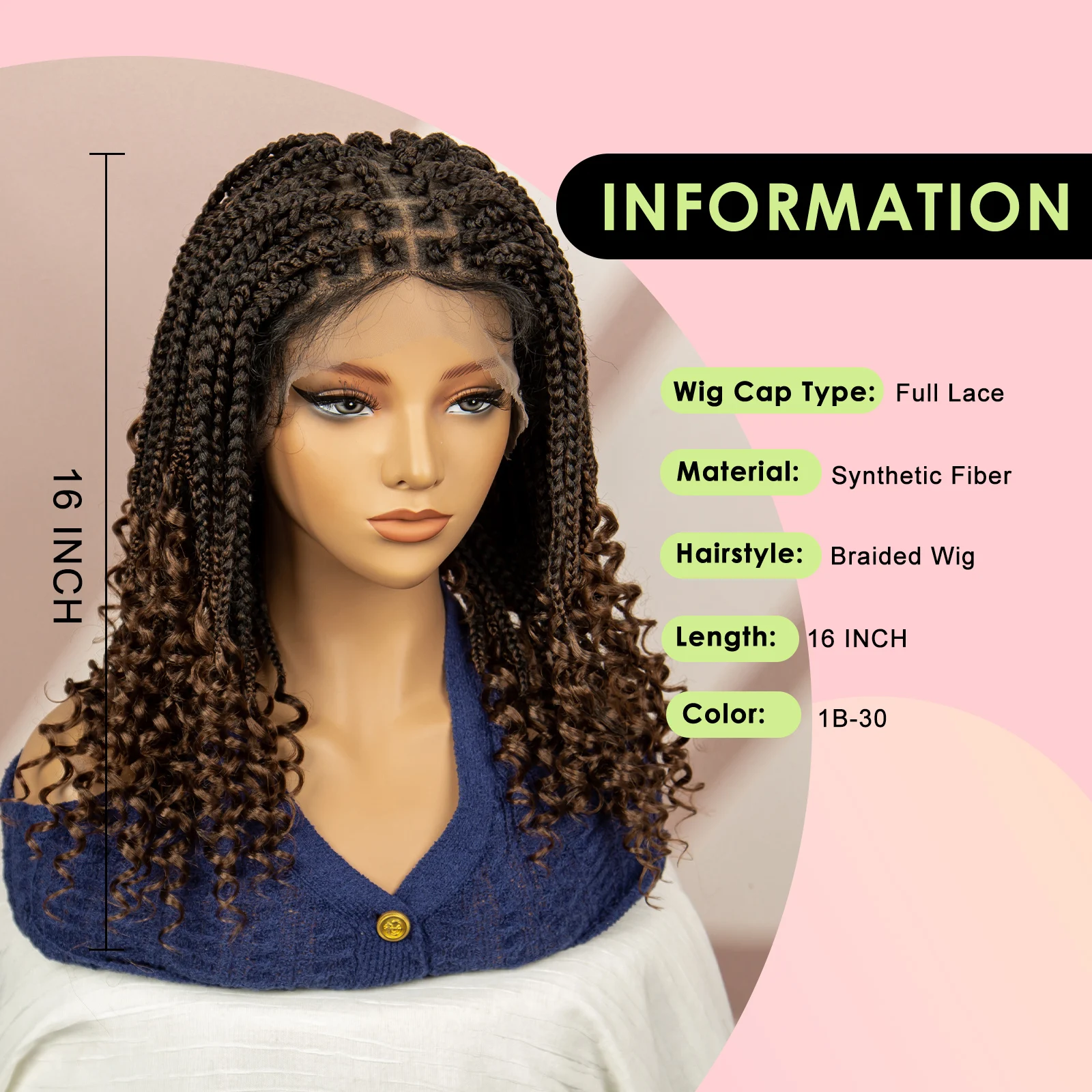 Short Box Braided Wig 4