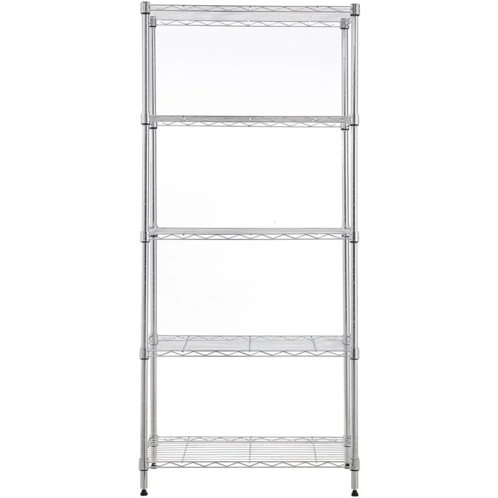 

MZG Heavy Duty 5-Tier Utility Shelving Unit Steel Organizer Wire Rack, Storage Organization