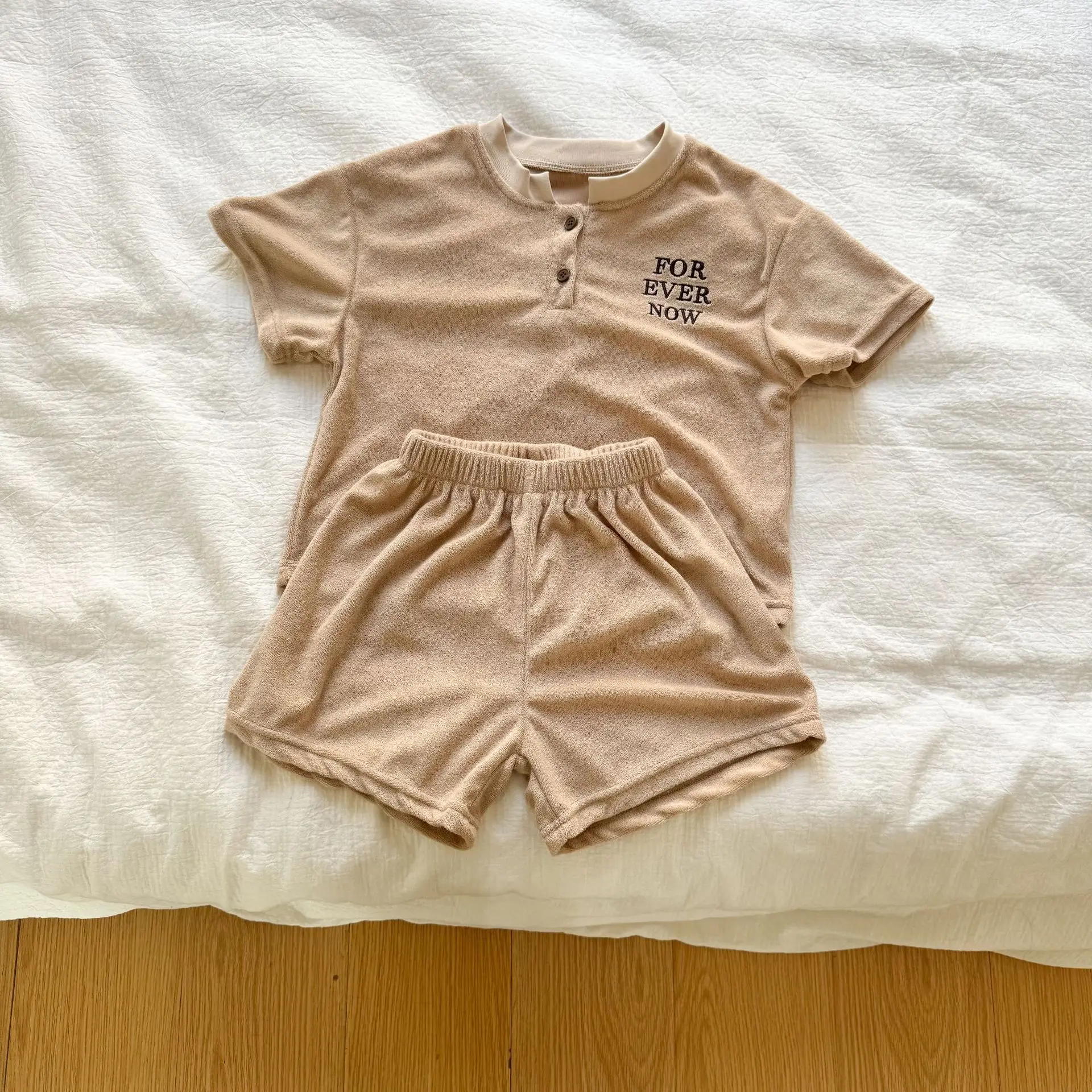 Brother And Sister Summer Korean Leisure Boy Suit T Shirt + short Or Baby Girl Short Sleeve Dress