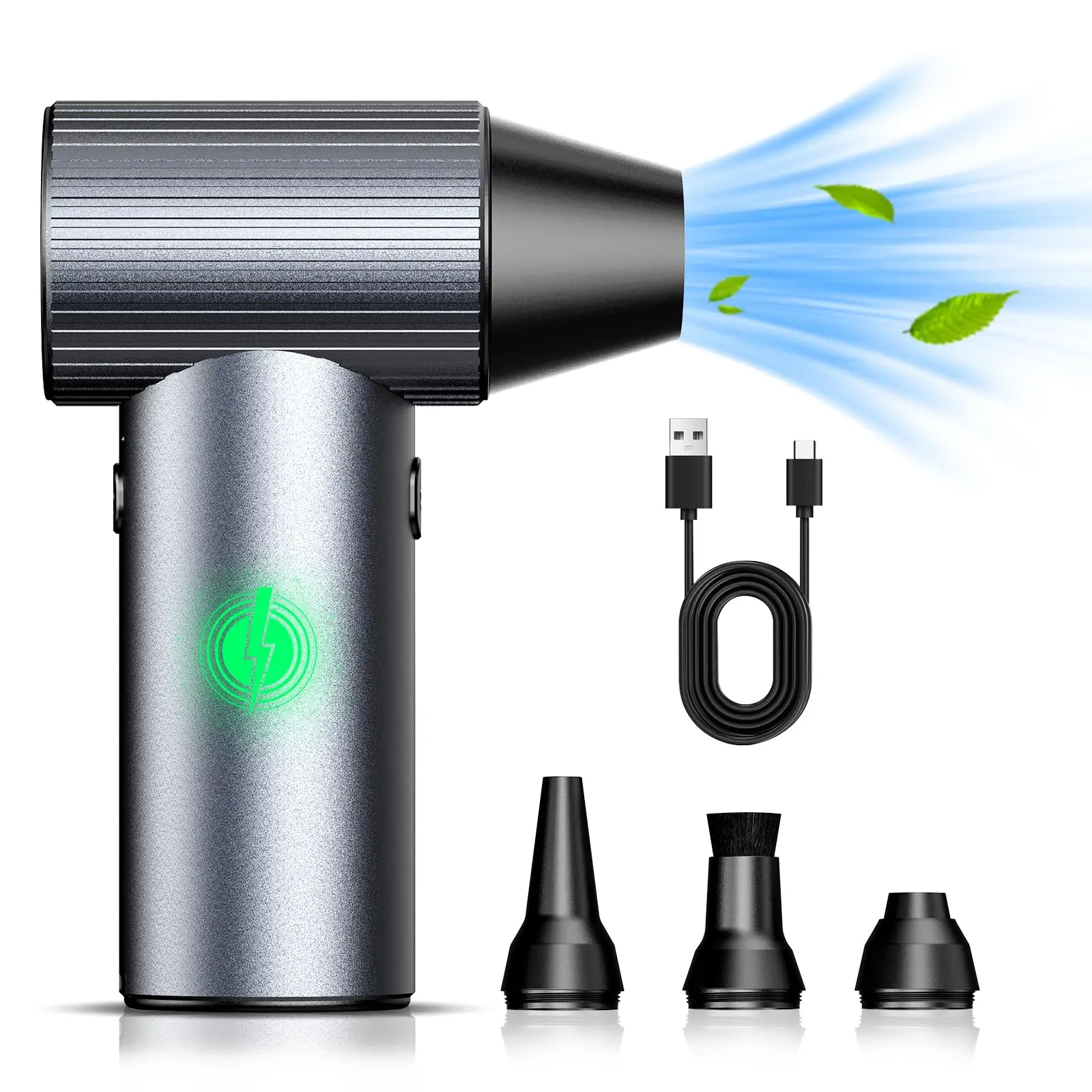 Super Jet Fan Blower 90000RPM-Compressed Air Duster Can-Rechargeable Air Blower-Jet Dry Mini Blower for Car,Home