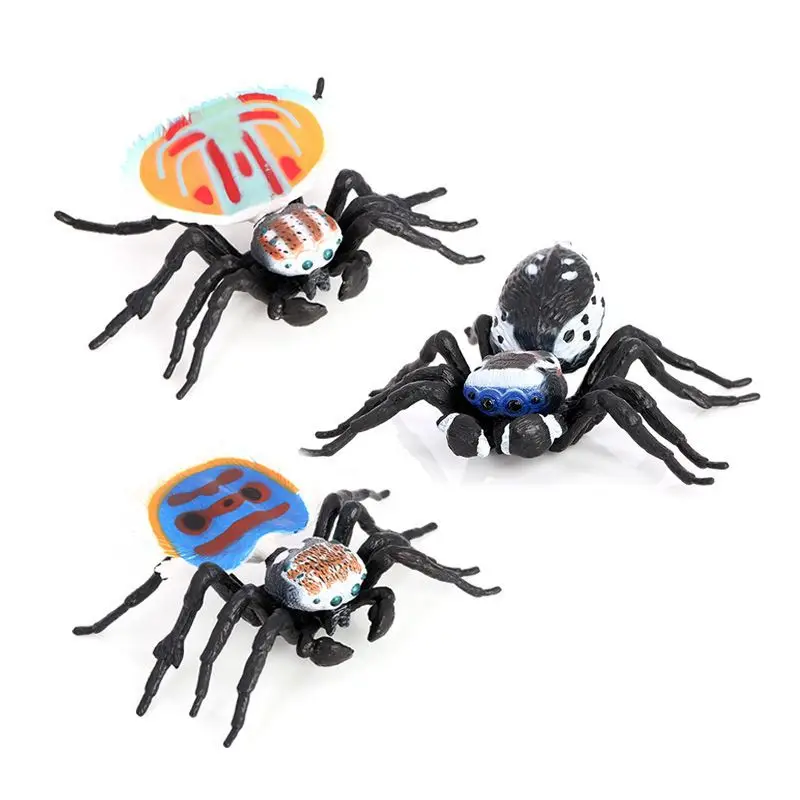 

Имитация паука насекомое животное модель раньше Павлин паук детские познавательные игрушки реквизит для фокусов
