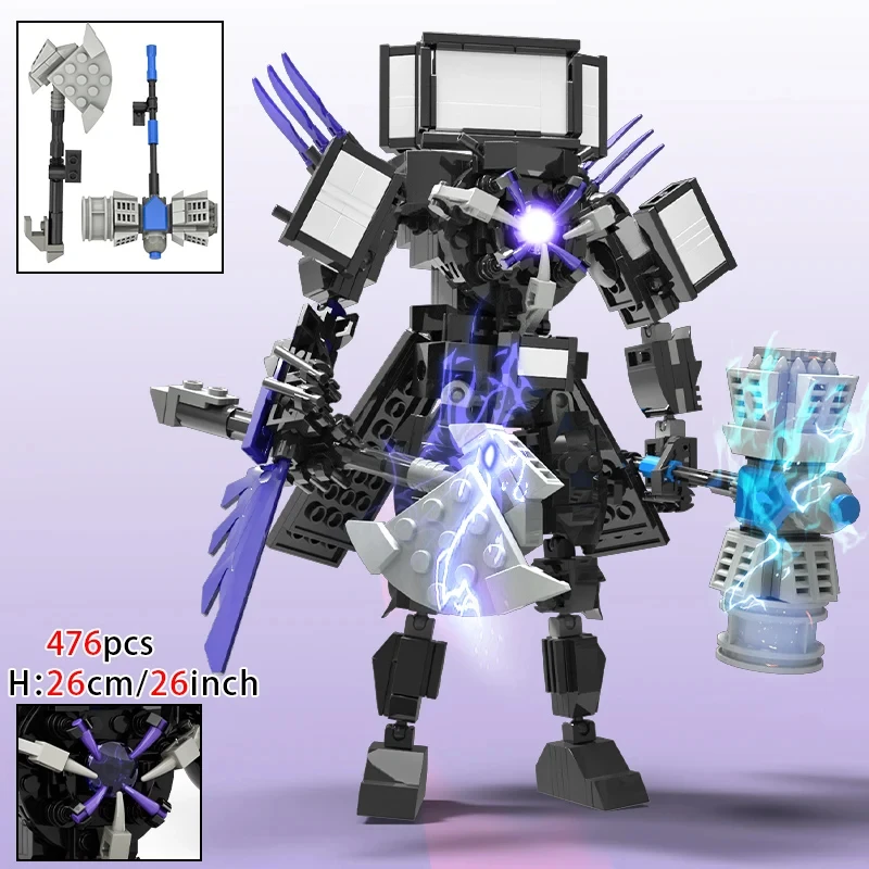 Moc New Skibidi Toilet Building Blocks Per Ragazzi Toilet Boss Titan Cameraman Speakerman Bricks Model For Boys Birthday Xmas Gift