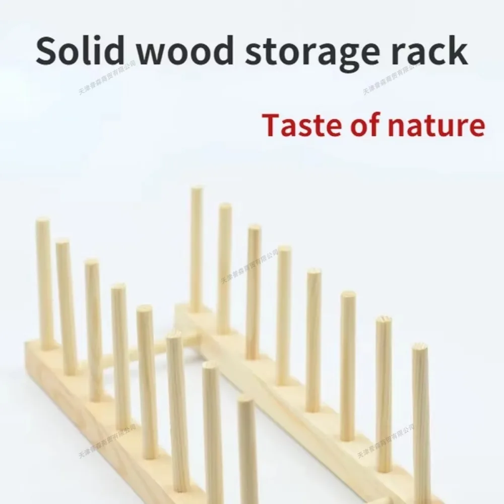 2025 DIY Locker Bamboo Drain Rack Wooden Plate Rack Dish Rack Kitchen Organizer for Plates/Cutting Boards/Plates/Cups/Pot Lid 5