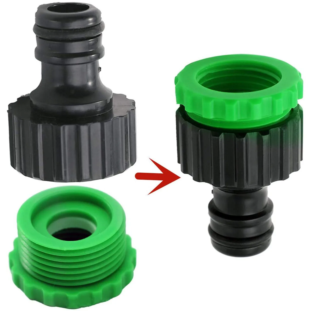 

13 Pcs Plastic Garden Hose Tap Connector Kit for Join Garden Hose Pipe Tube