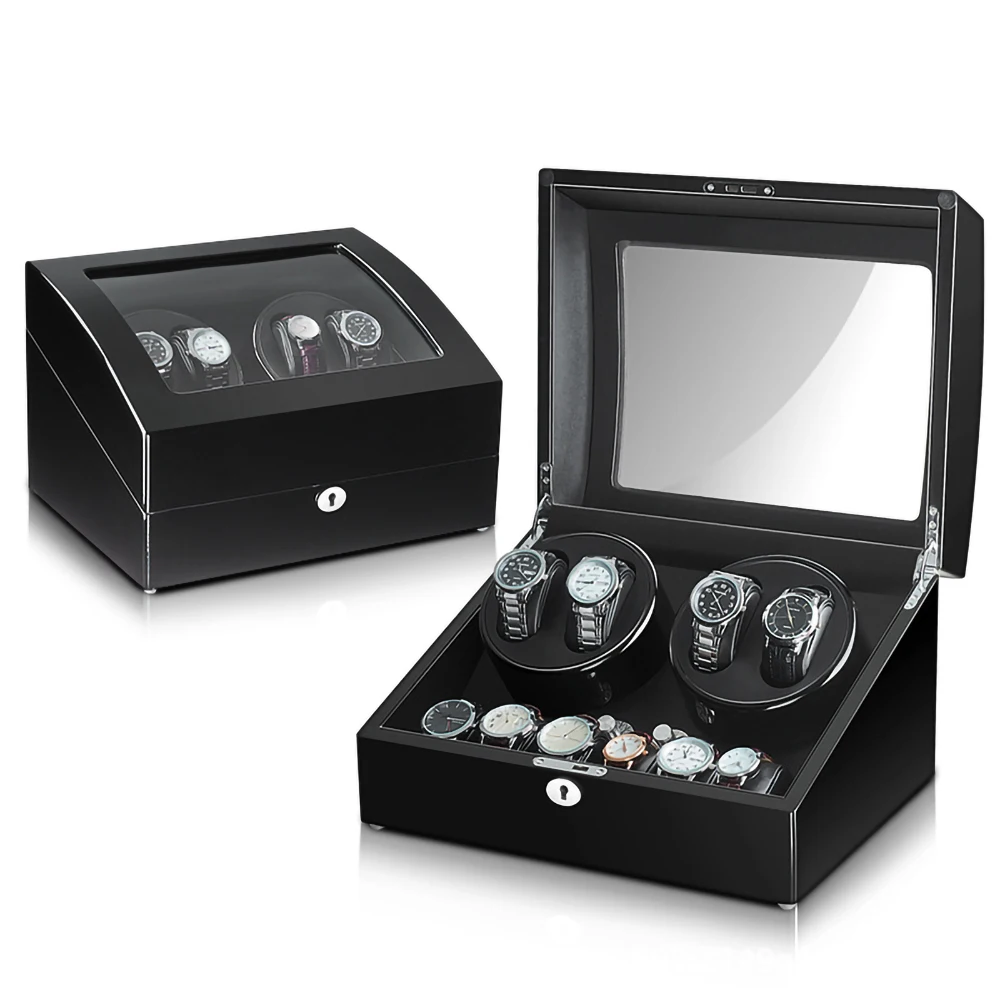 46WoodWatchWinderMechanicalWatchBoxSafewithAutomaticWinding