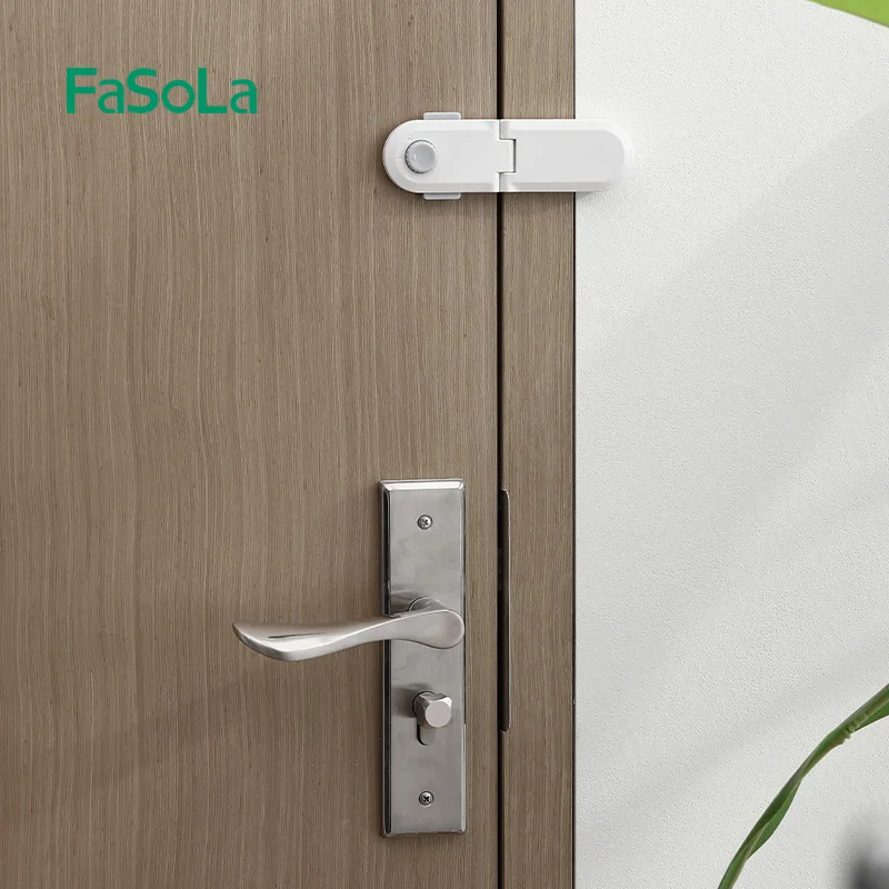FaSoLa Adhesive Straps Locks Baby Proofing Cabinet Latches for Drawers Fridge Door Oven Window No Drilling Safety Lock cabinet lock child lock safety lock refrigerator lock refrigerator door lock door window lock