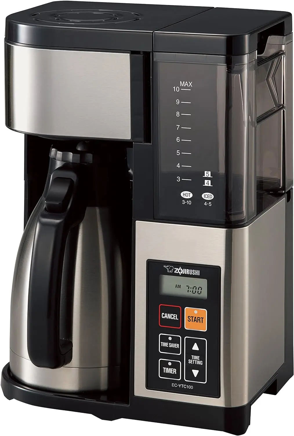 

Coffee Maker 10-Cup Coffee Maker (Stainless Steel/Black)，Stainless Steel，8"D x 10.63"W x 15.88"H，Drip Coffee Machine