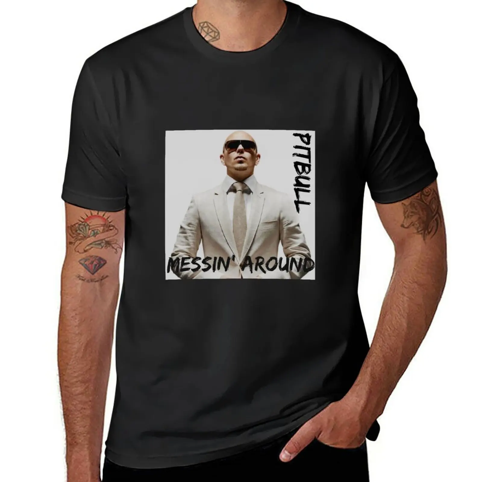 

Messin' Around / Pitbull. T-Shirt blanks aesthetic clothes vintage plus sizes mens plain t shirts