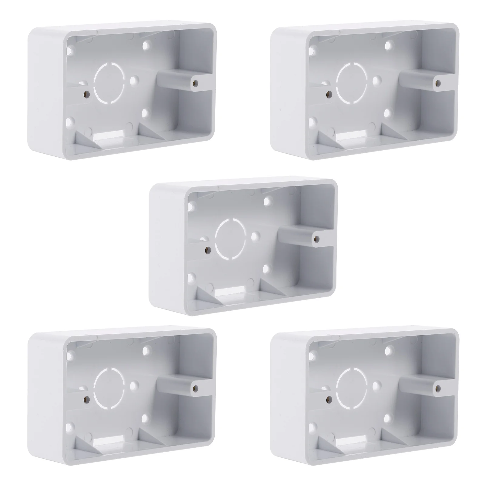 

5 Pcs Junction Box Flame Retardant Boxes Household Installation Abs External Work