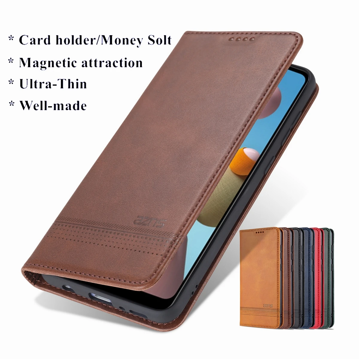 Premium Magnetic Leather Case with Deluxe Adsorption Technology