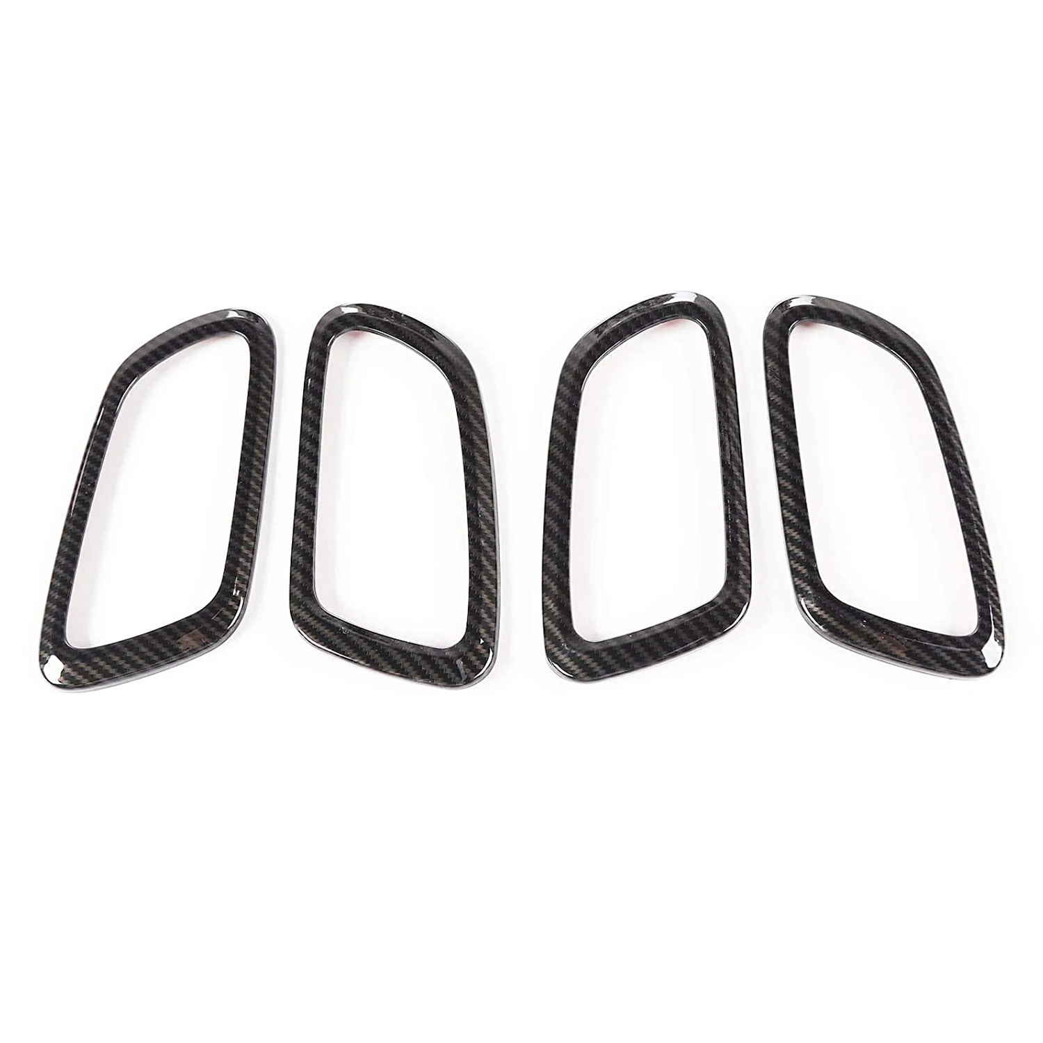 

for Jeep Grand Cherokee 2011-2020 Car Inner Door Handle Bowl Cover Trim Decorative Frame Accessories, Carbon Fiber