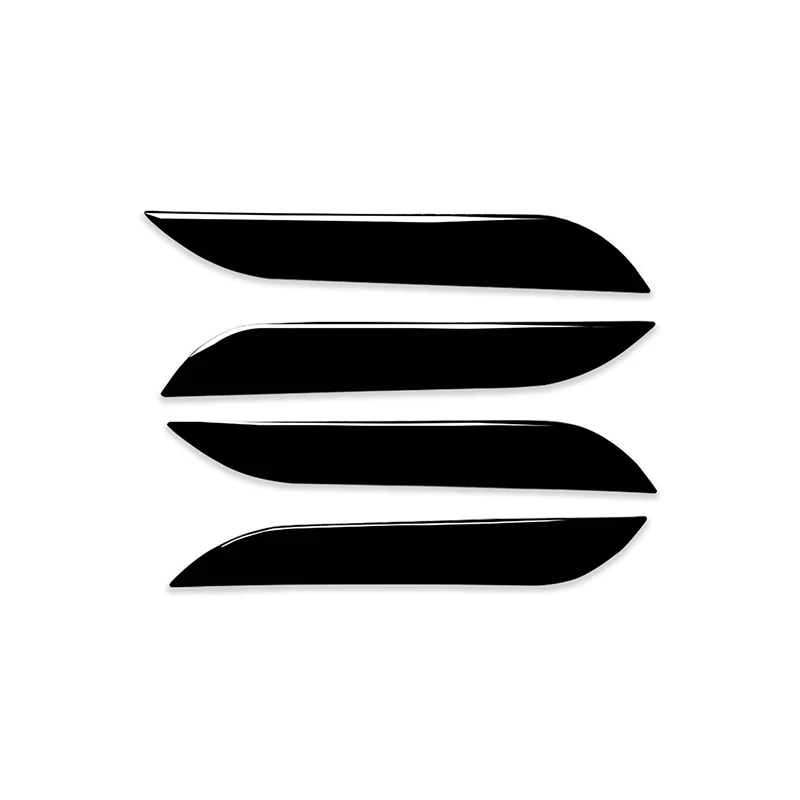

Fit For Tesla Model S 2014-2019 4 Pcs Black Gloss Black Car Exterior Door Handle Cover Scratch Protector Trim Sticker Accessory