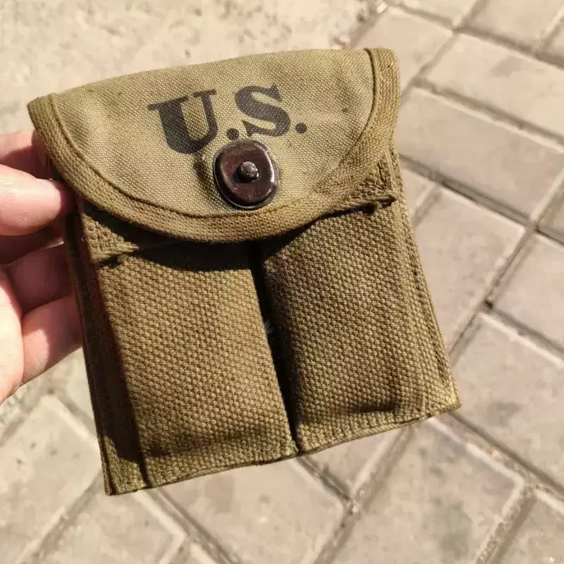 WWII US ARMY M1 M2 CARBINE Canvas Magazine Pouch MILITARY SURPLUS GENUINE ORIGINAL 1943 military backpack pouch