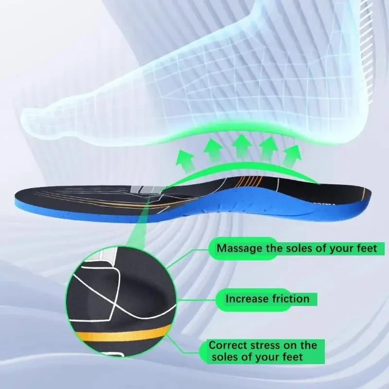 Carbon Fiber Shock-Absorbing Sports Insoles
