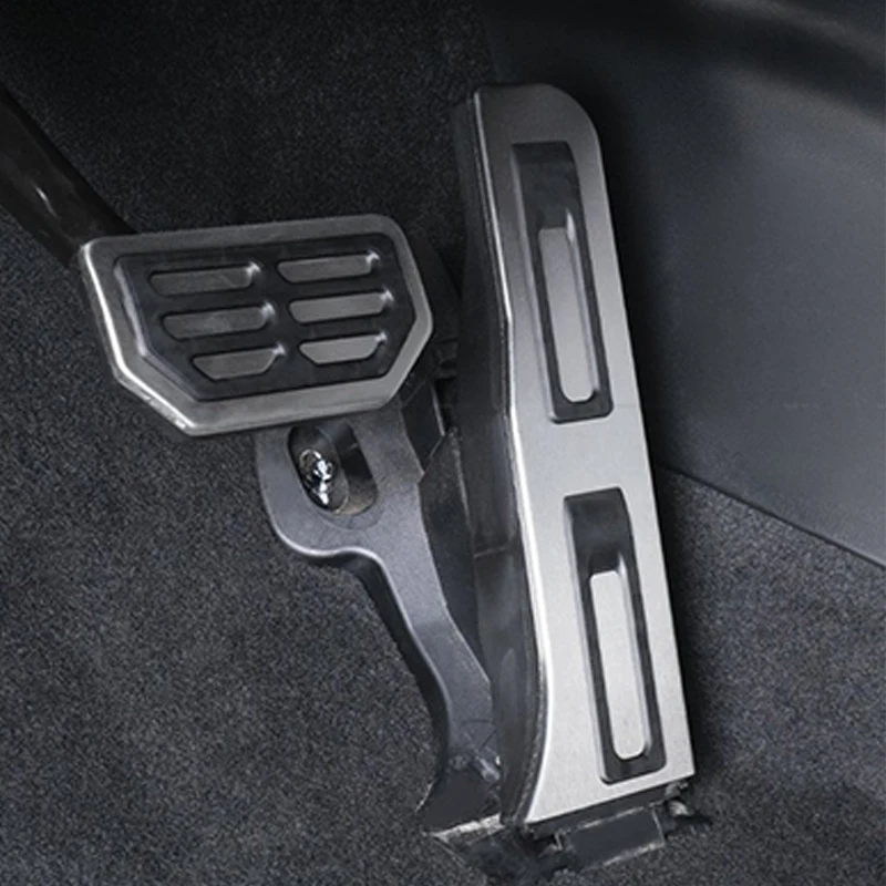 For Xiaopeng Xpeng G9 P7-Brake Accelerator Main DriverRest Pedal Aluminium Alloy Silvery Car Accessories