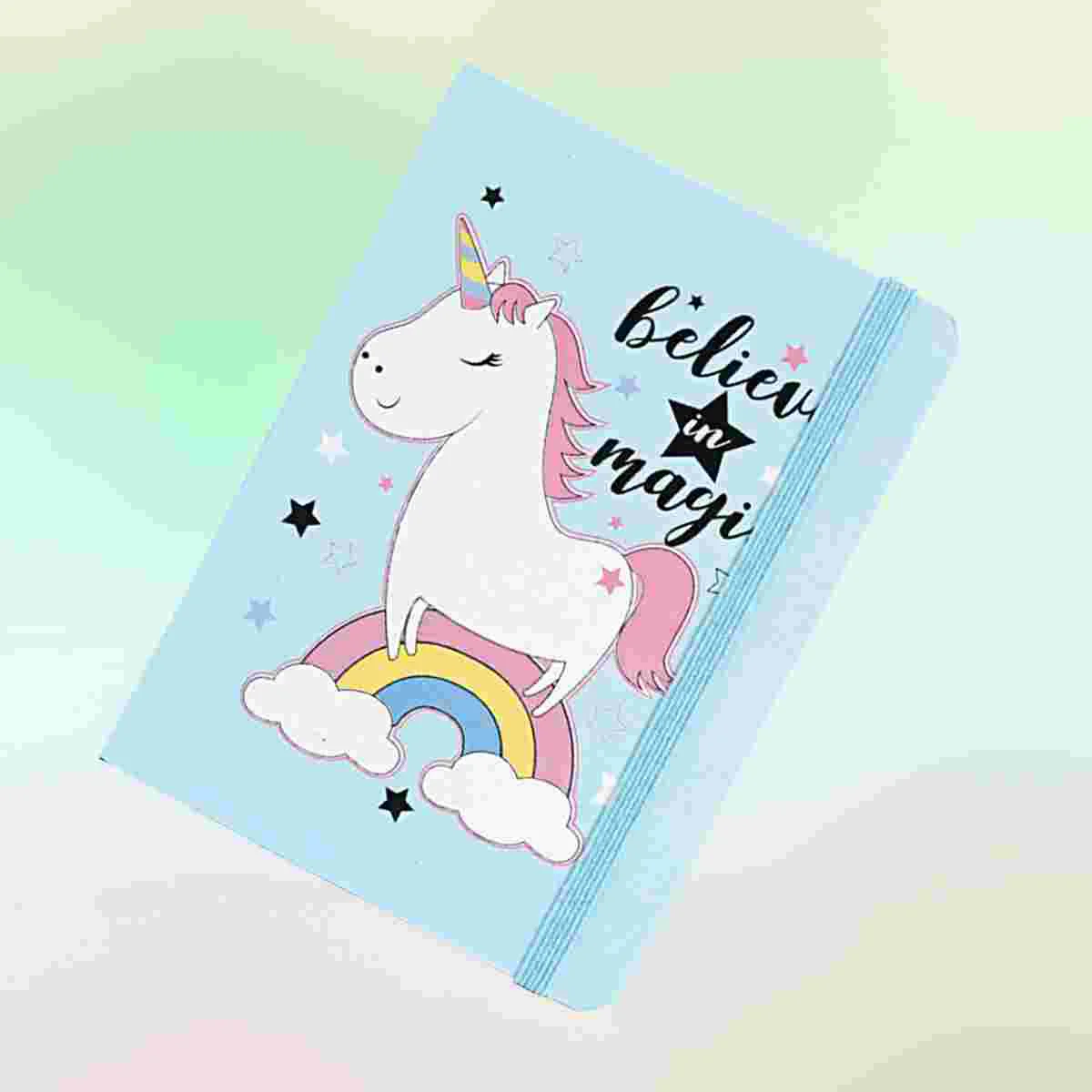 

1pc Cartoon Unicorn Hard Face Notebooks Week Planner Notebooks Diary Notepads School Stationery(Mixed Pattern A5)