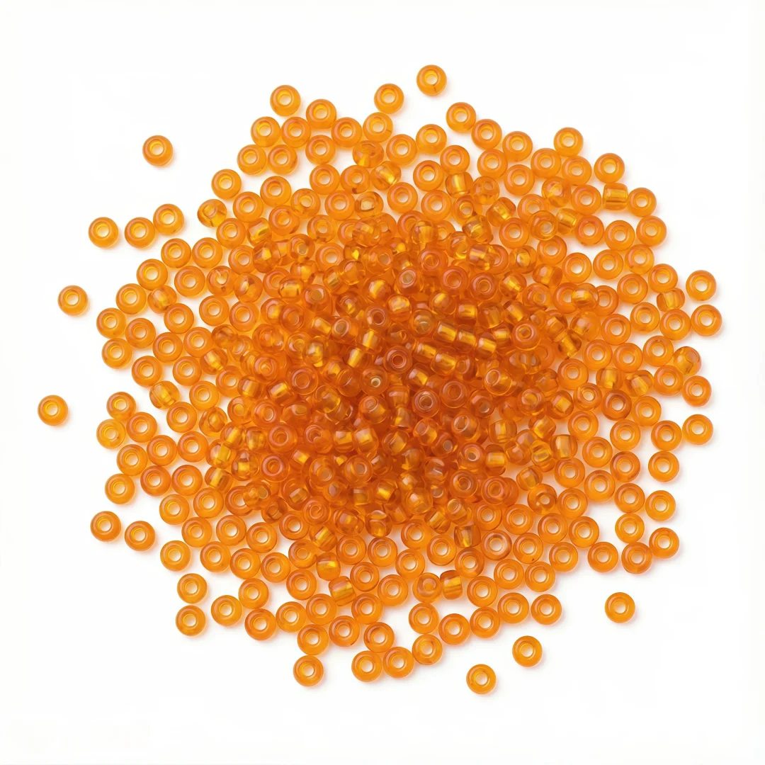 High-Quality Silver Core Glass Rice Beads for Handmade DIY Projects