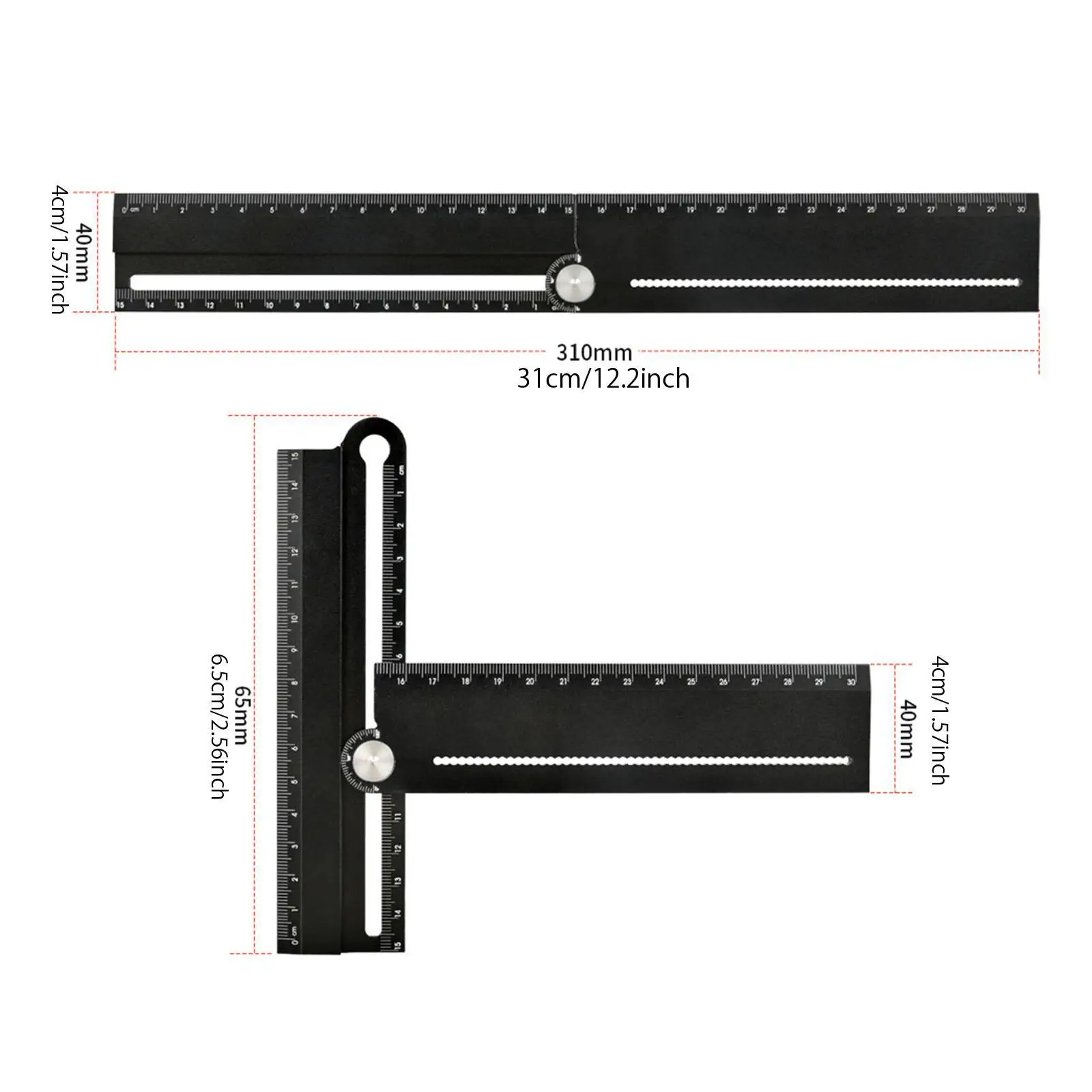 12인치/310mm 목공용 각도기/각도 측정기