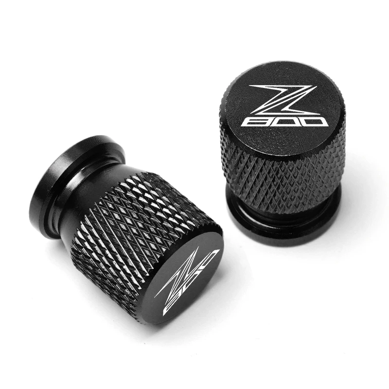 2Pcs For Kawasaki Z800 2013-2017 NEW With Logo Z800 Motorcycle Tire Valve Air Port Stem Cover Cap Plug CNC Aluminum Accessories