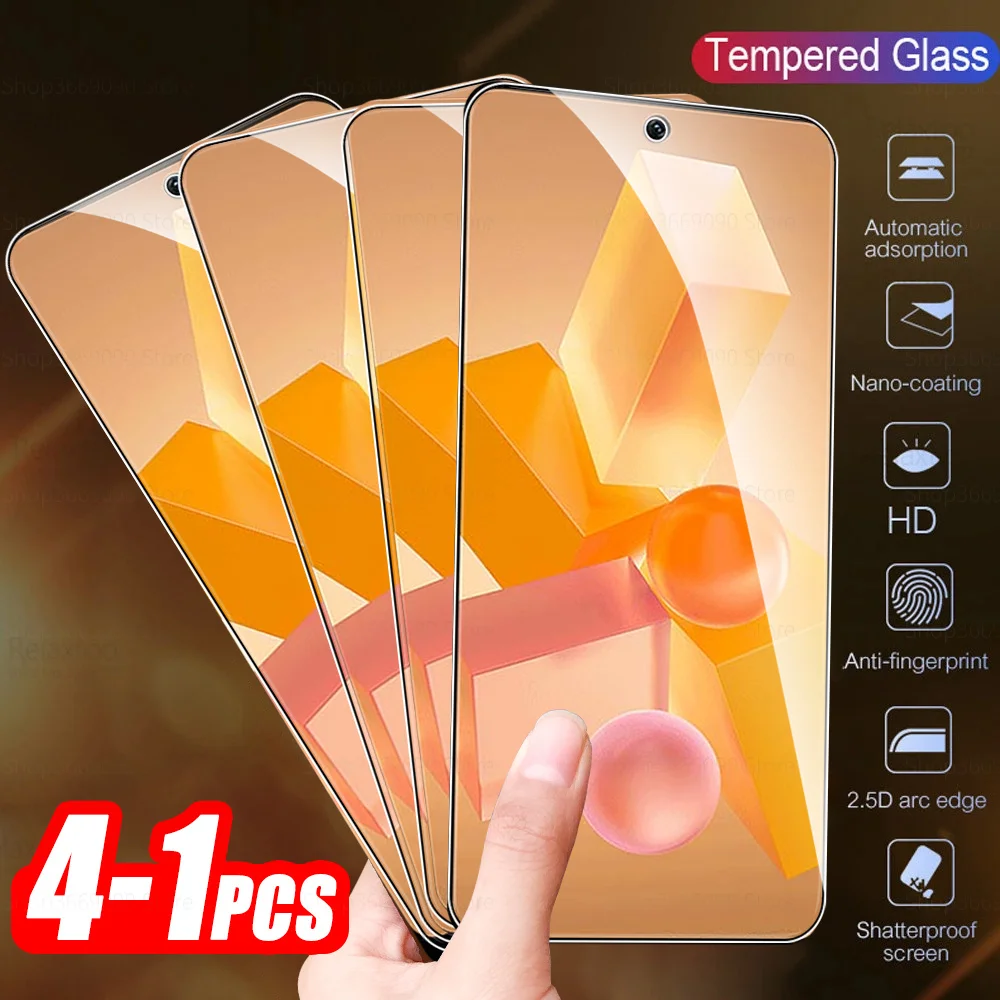 Premium Full Cover Tempered Glass Screen Protector - 1-4 Pack, Ultra-Durable Armor Protective Film