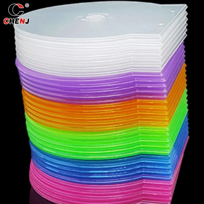 1PC Storage Box 12.5CM Plastic Round Disc CD DVD Disc Box cd dvd storage bag cd dvd storage case storage box bag tape storage box