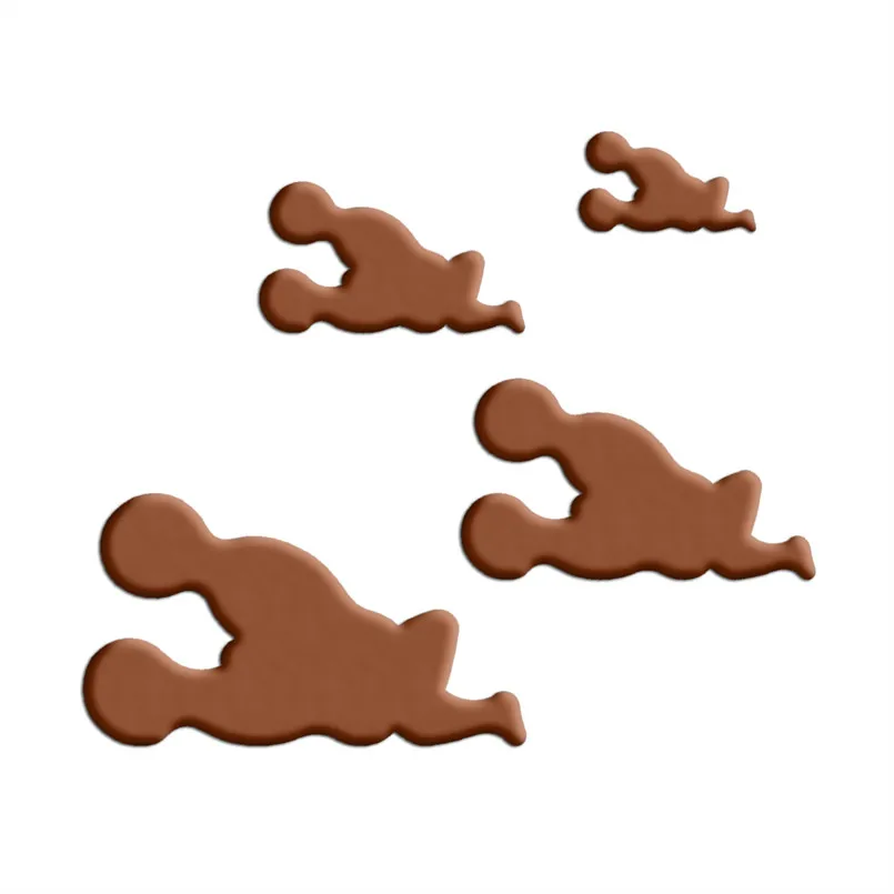 Four Specifications Cartoon Puppeteers Love Game One,Plastic Mold,Cake Fondant Tools,Cookie Sushi and Fruits Cutters