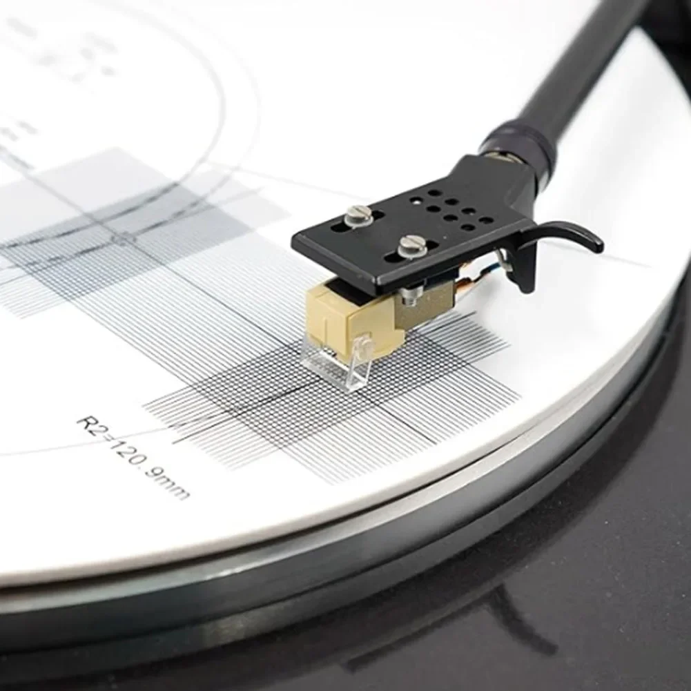 Vinyl Record Pickup Calibration Acrylic Turntable Phonograph Cartridge Alignment Plate Distance Gauge Protractor Adjust Tool 1pc turntable adapter