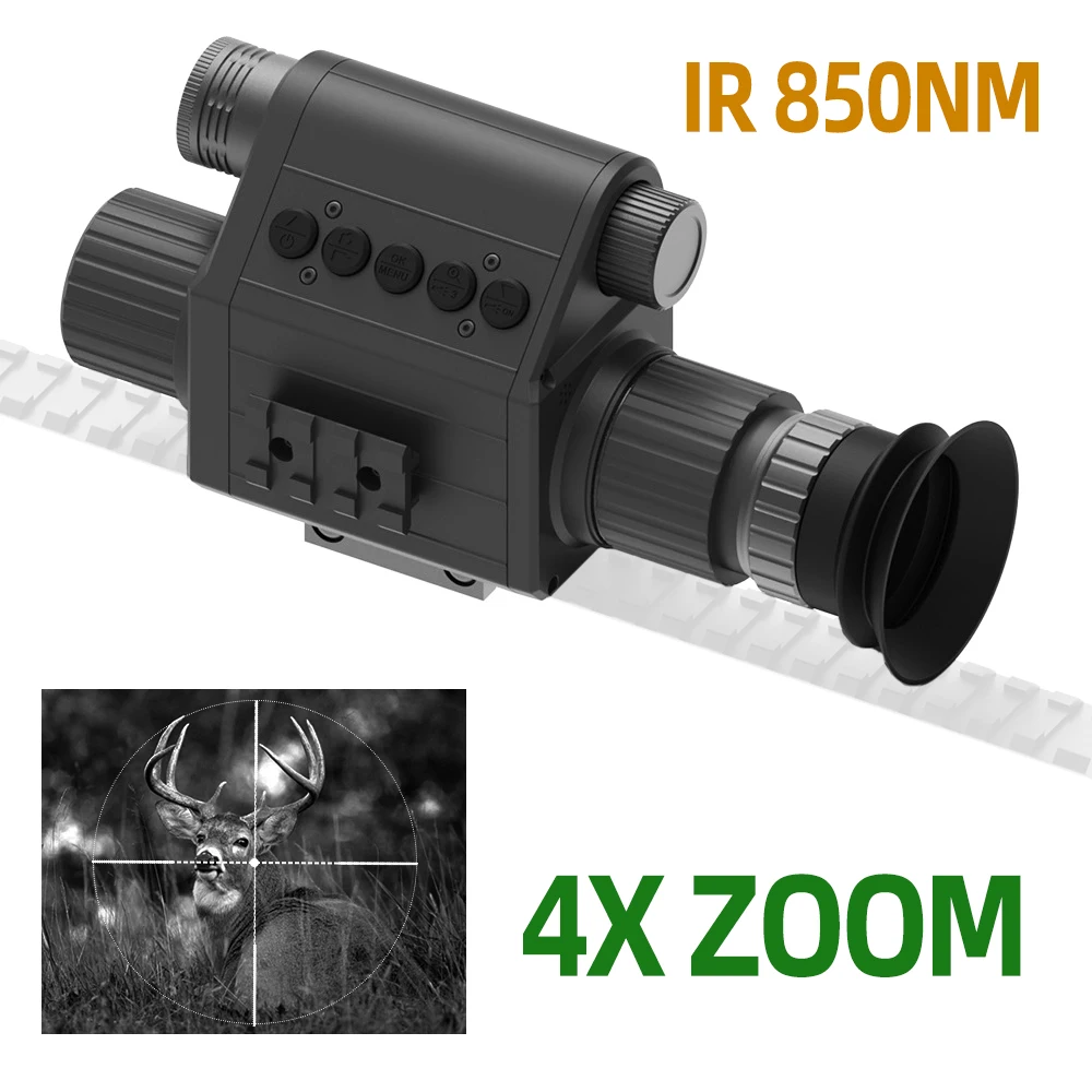 

4X Digital Night Vision Monocular 1080P Infrared IR Night Vision Goggles for Hunting